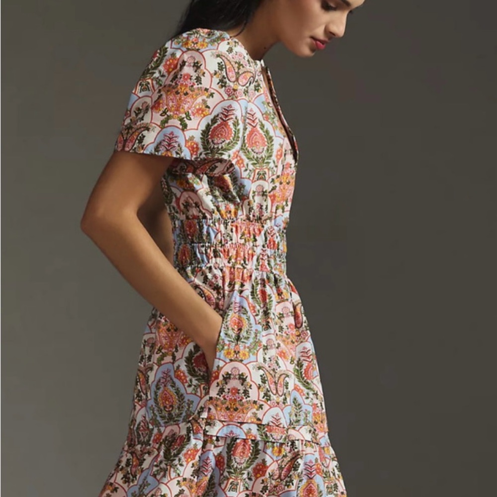 Anthropologie Somerset Dress in Paisley Print